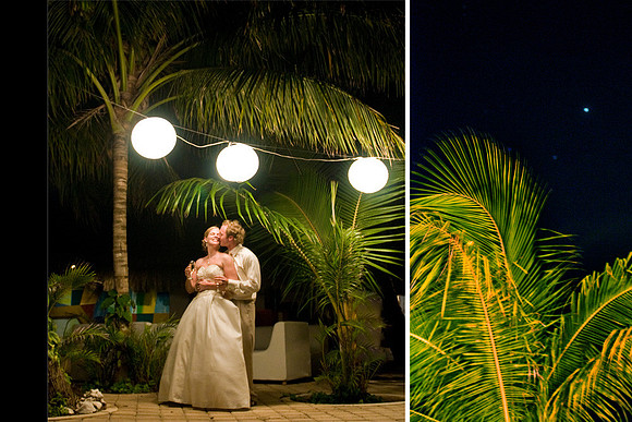 Cozumel night time reception