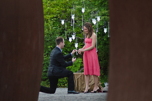 Proposal at Olympic Sculpture Park-she said YES