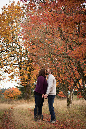 Fall Flame  Engagement  Puyullap Washignton