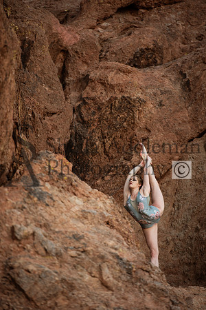 Dancer on Red Rocks