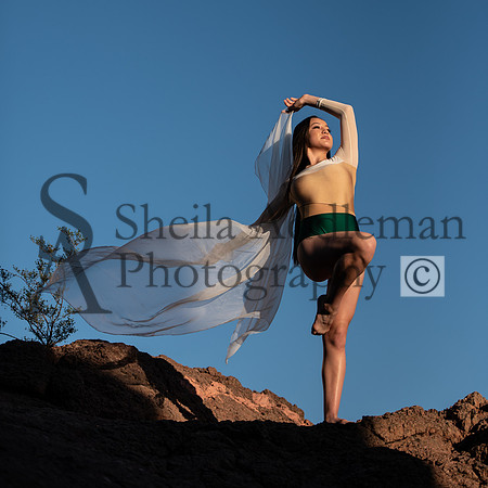 Female Dancer with Scarf