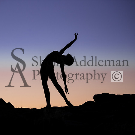 Dancer Silhouette at Sunrise